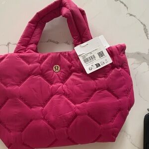 lululemon athletica Hot Pink Quilted Mini Tote